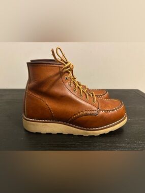 Red Wing Heritage Women's 6-Inch Classic Moc Toe Pro Legacy Brown Size 5.5B Bin8